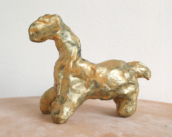 horse figurine, left view, frank waaldijk 2001