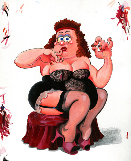 Fat Slags on the cover of Viz 116