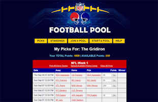 NFL Pool Office Football Pool APK capture d'écran Thumbnail #7