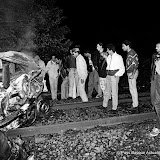 Maddi Hegi et le policier qui l'a interpellé, happés par un train, dans une  voiture de police (21 juin 1987)