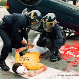 Bayonne- septembre 2000- pour attirer l'attention sur les risques courus par les familles des prisonniers