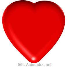 Coração vermelho pulsando