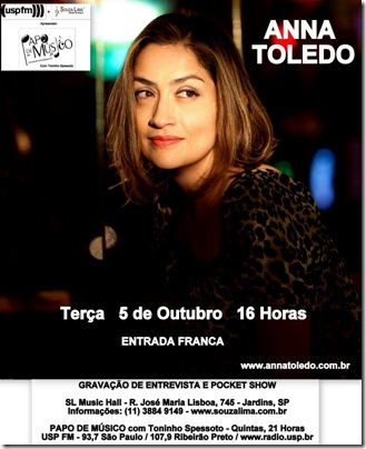 ANNA TOLEDO - Papo de Músico - 5-10-2010
