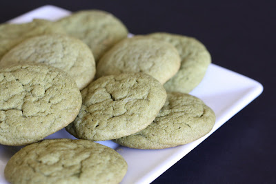 Soft and Chewy green tea cookies