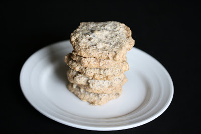 stack of cookies on a plate