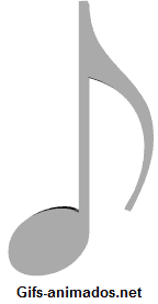 notas musicais cinza