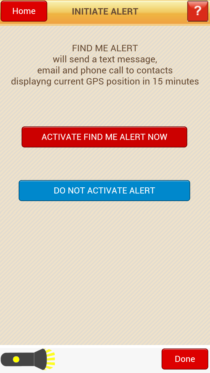 Find Me -- Tornado Safety App Screen 2