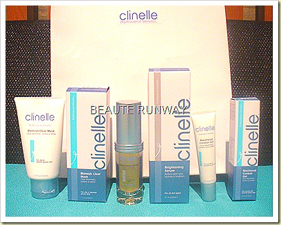 Clinelle Blemish Clear Mask, Brightening Serum and Black head control gel