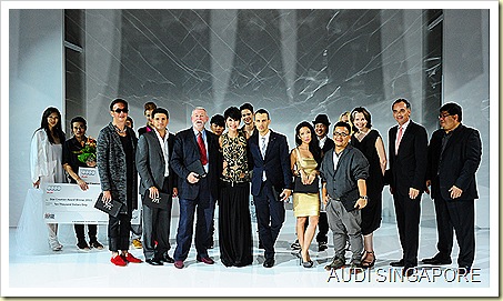 Star Creation Winners 2011 and Judges at Audi Fashion Festival red carpert gala night