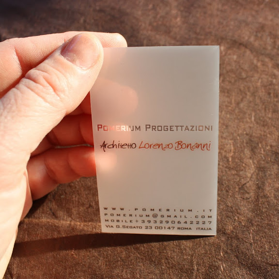 transparent plastic business cards