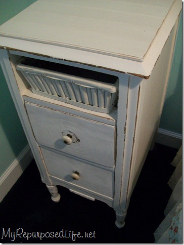 distressed vintage night stand