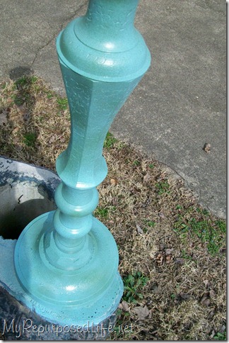 candlestick birdbath