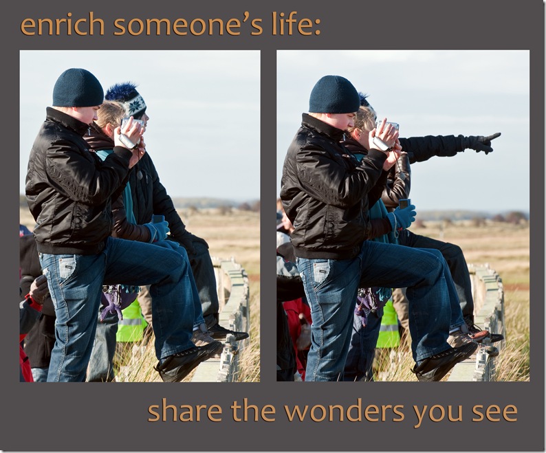 enrich someones life share the wonders you see copy