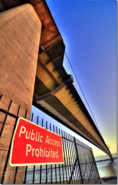 humber bridge public access prohibited