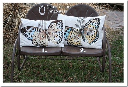 Butterfly pillows