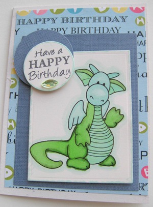 121709 Rupert Dragon Card happy Birthday