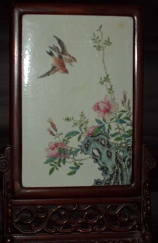 [c01 blackwood framed polychrome plaque birds-flowers ching s850[2].jpg]