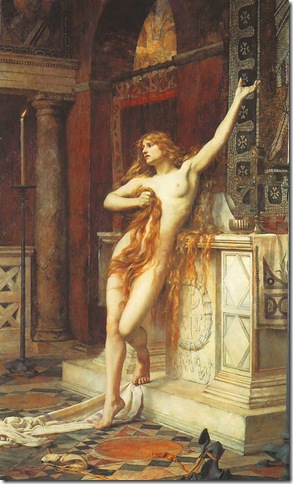 Hypatia, 1885, by Charles William Mitchell (1854 - 1903)