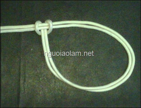 Gút (nút) sơn ca sơn ca - cow hitch knote Gút dây - Chuyên Môn - GĐPT - Người Áo Lam