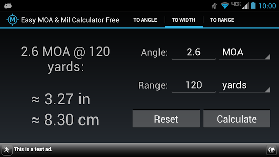 Free Download Easy MOA & Mil Calculator Free APK