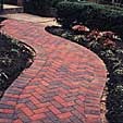 brick curved entry walk