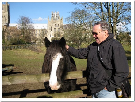 Derek doing some horse whispering.