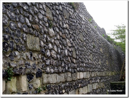 How many millions of stones would have been collected just to build this part of the fortified wall around Canterbury?