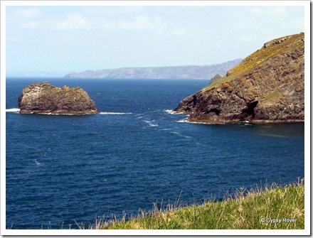 Rugged Cornish coastline.
