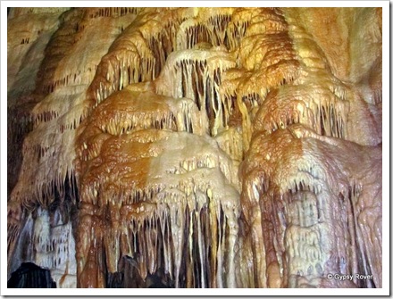 Water and minerals created these beautiful formations inside Gough's cave.