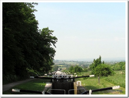 We've been up and down here before. The Caen Flight on the Kennet & Avon canal.