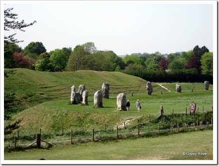 A good view of the Avebury ring of stones.