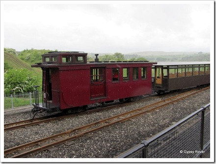 Brecon Mountain Railway. The Caboose at the end of the train.