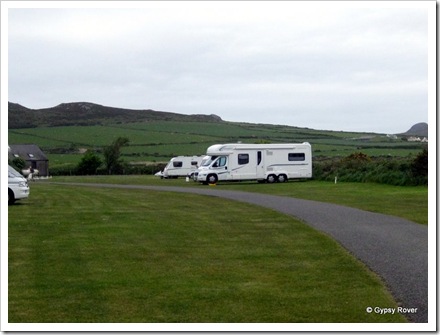 Gypsy Rover at Lleithyr Meadow campsite, Whitesands.