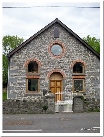 A school or church built 1872, restored 1910 and again in 2009 as a residence.