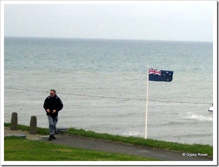 Aberystwyth on a blustery May morning. New Zealand rules.