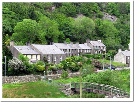 Welsh mountain village.