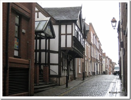 Chester's 19th century Tudor and cobbled streets.