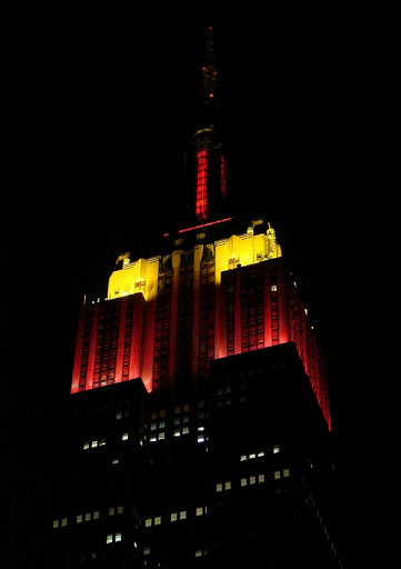 Empire State Building lights up for Spain's World Cup win