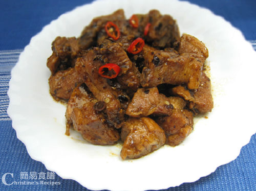蒜蓉豉椒肉排 Braised Pork Ribs with Black Bean Garlic Sauce