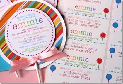 emmie invite and labels