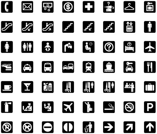 Best Simple Small and Mono Icon Set Vector 2011