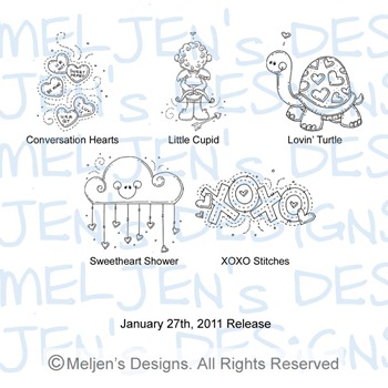 Meljens Designs January 27th Release Display