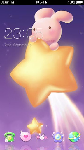 CUTE BUNNY C LAUNCHER THEME