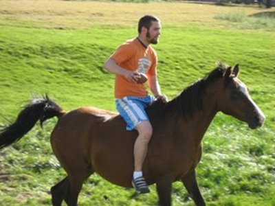 wyatt on horse