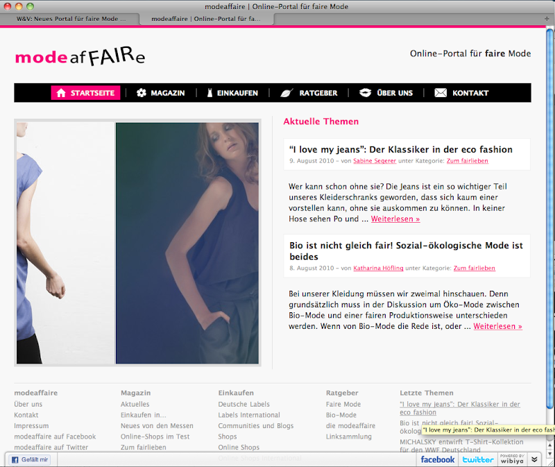 (B)Advertising with Style: Neues Online-Portal für faire Mode