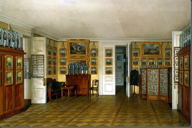 Los interiores del Palacio de Invierno. Kamerdinerskaya emperador Alejandro II