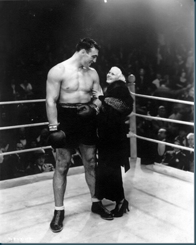 Primo Carnera and actress Jean Harlow.