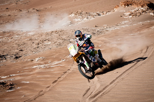 Marc Coma in action during the 5th stage of Dakar Rally between Calama and Iquique, Chile on january 6th, 2011 (c)Marcelo Maragni/Red Bull Photofiles