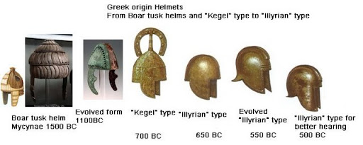 origen del casco griego