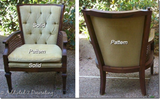 cane chair fabric option